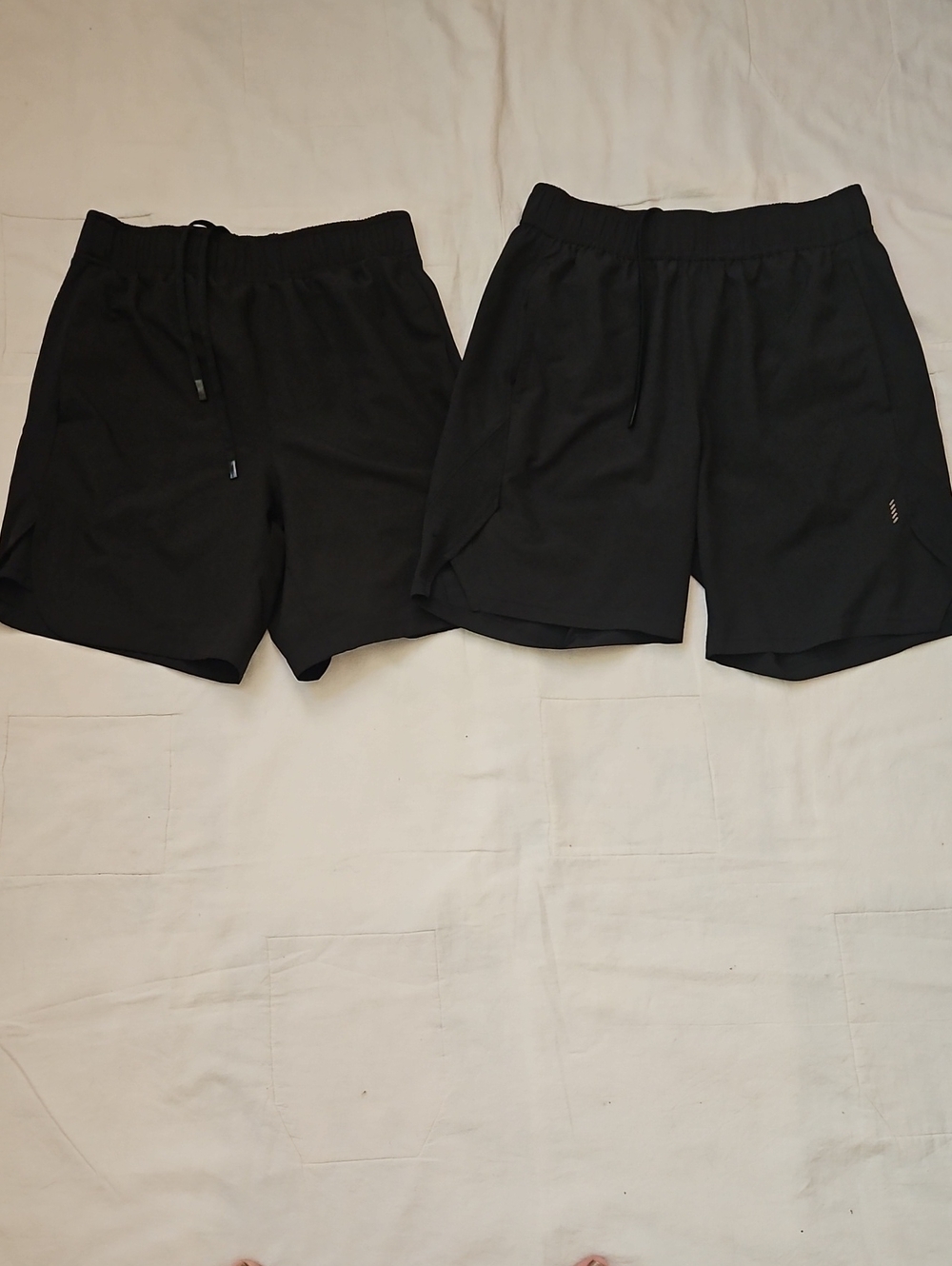 Balance Collection Black Men's Athletic Nylon Shorts Duo Small